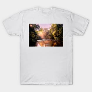 Autumn Sunshine on the River Blyth T-Shirt